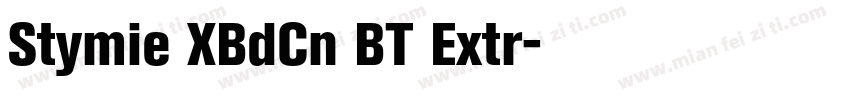 Stymie XBdCn BT Extr字体转换